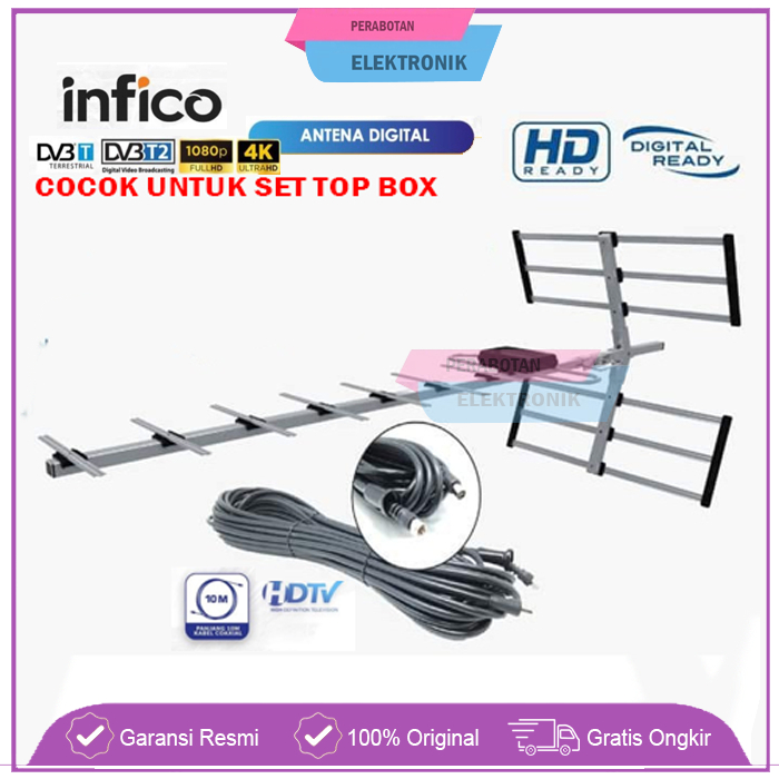 ANTENA TV DIGITAL INFICO ANTENA LUAR / antena tv / antena digital / antena tv digital / stb / set to