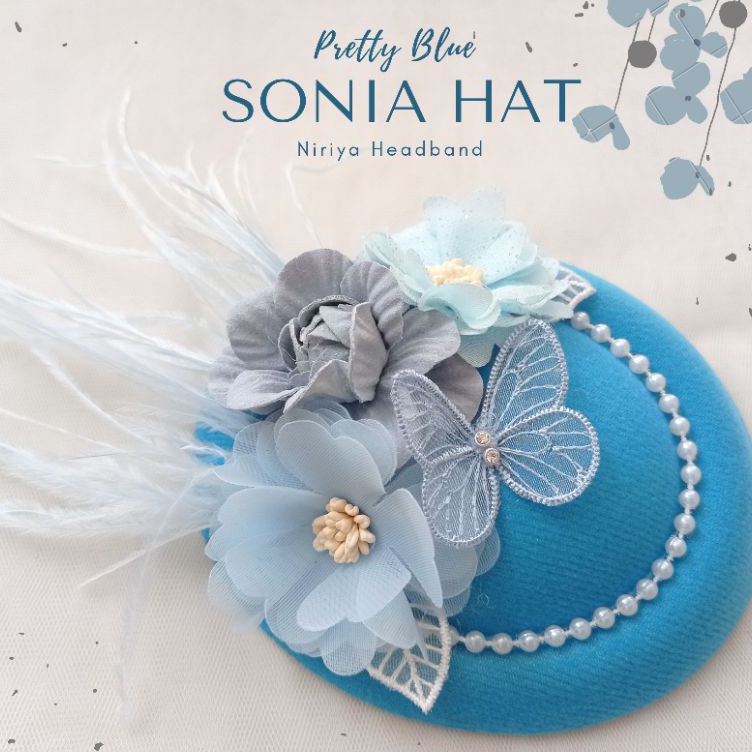 KODE Q24Z Sonia Hat Headband Nylon Bayi  Bandana Bando Anak Michiko Topi Hat