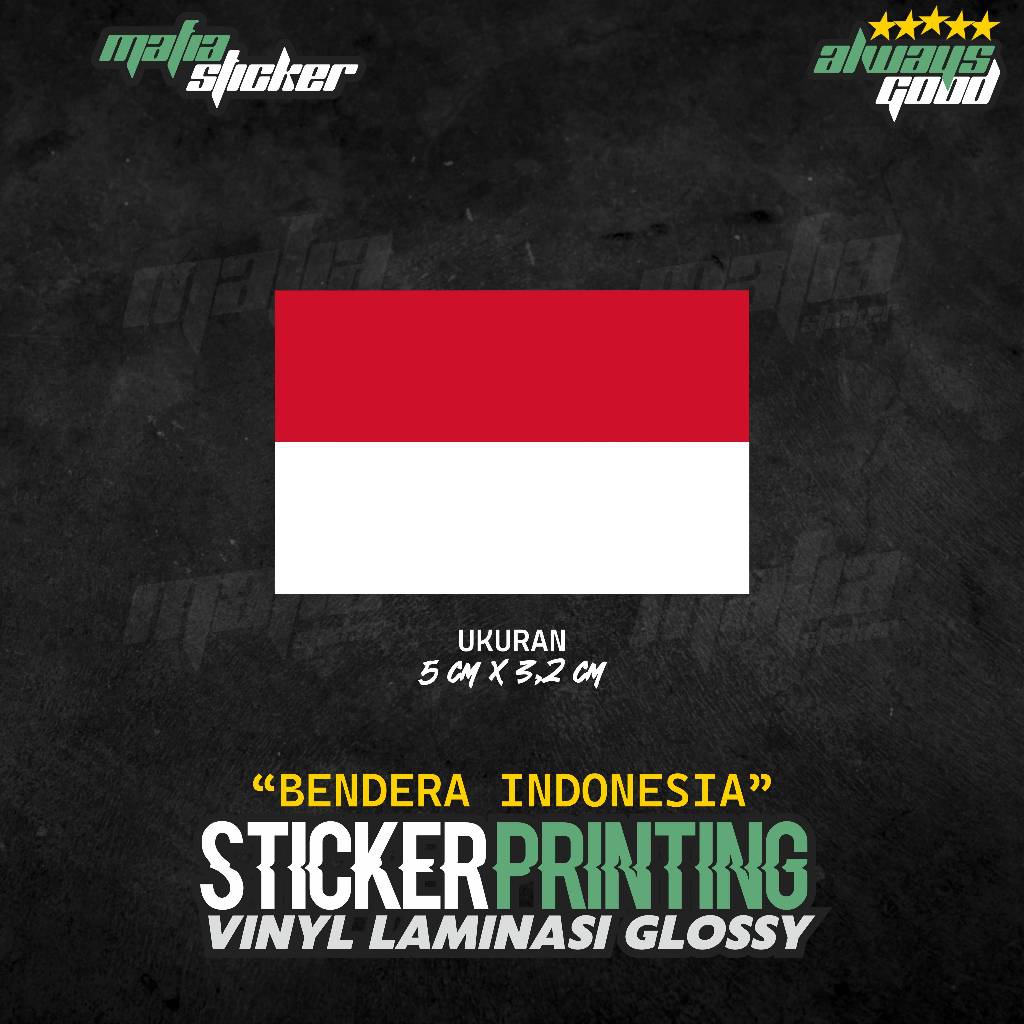 

STICKER/STIKER PRINT CUT BENDERA INDONESIA