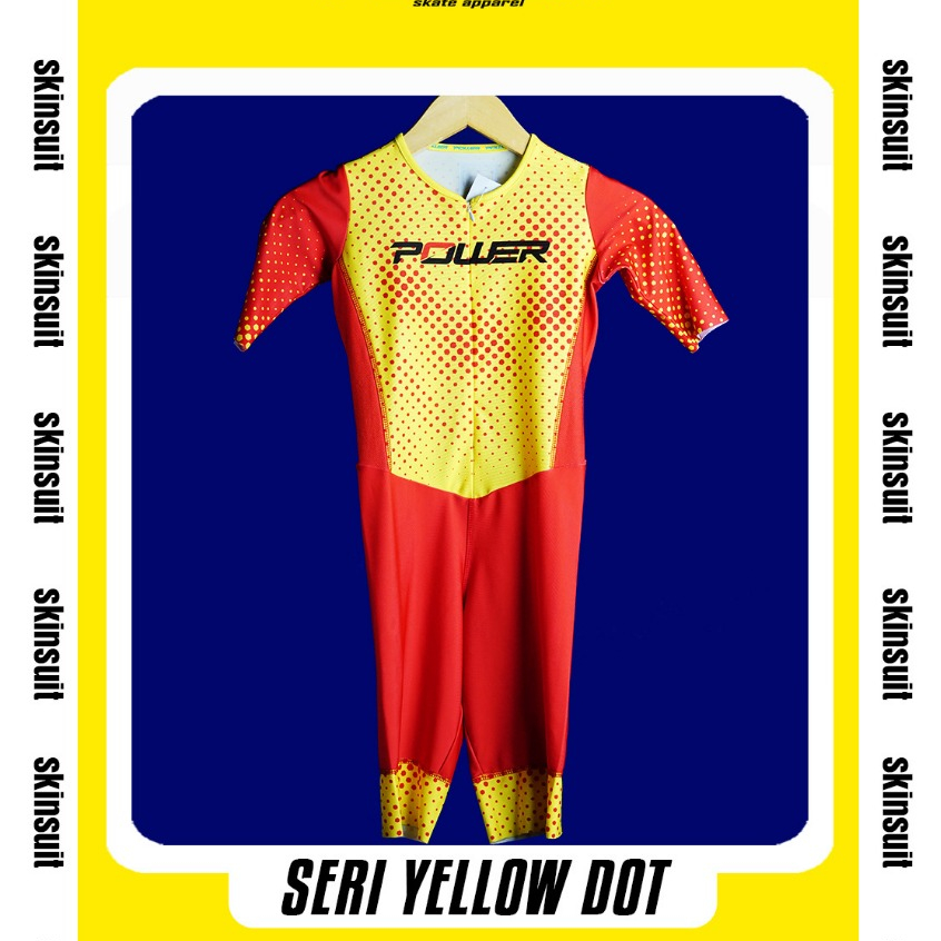 Skinsuit Jersey Sepatu Roda Inline Skate Power Apparel