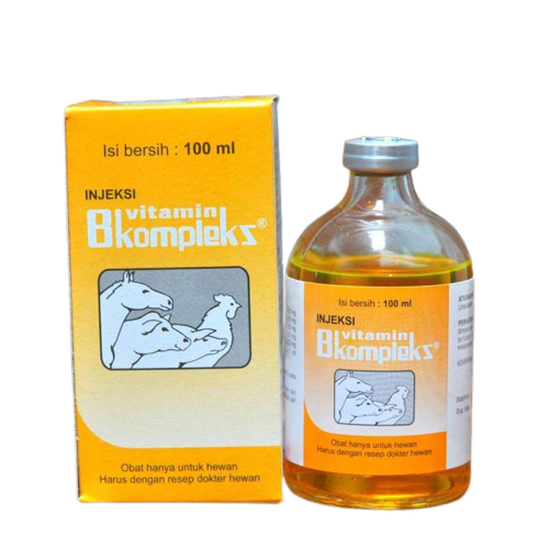 Medion Vitamin Suntik Hewan B Komplek Injeksi Kemasan 500 ML Hewan Ayam Kuda Sapi Kambing