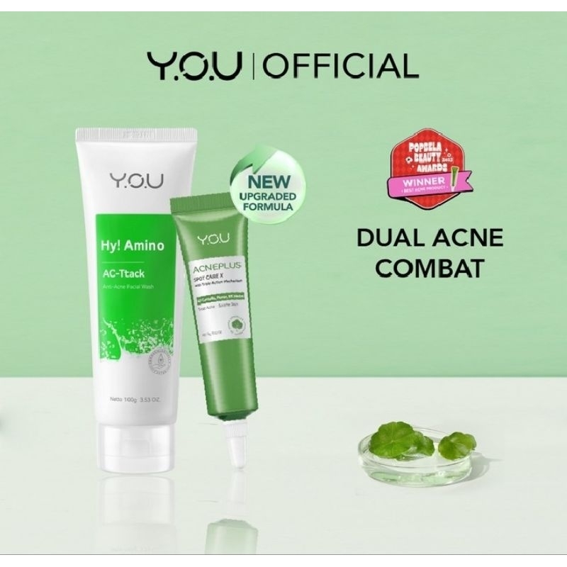 Bundling YOU Acne Plus Spot Care Gel + YOU Hy Amino! Facial Wash