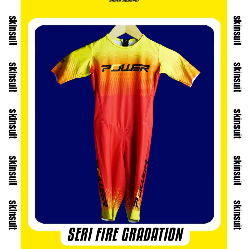 Jersey Skinsuit Sepatu Roda Inline Skate Power Apparel