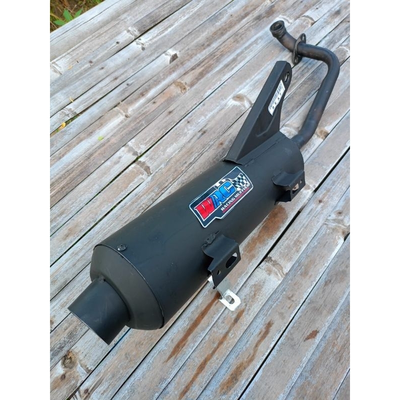 Knalpot tsukigi hitam WRC motor matic beat carbu vario 110fi led mio sporty scoopy suara mber gledeg