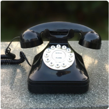 SAHOHA Telepon Rumah/Landline Retro Antik Vintage Warna Hitam