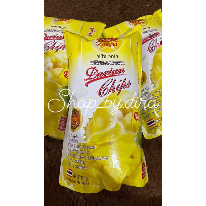 

MANTAP Wan Mei Durian ChipsKeripik DurianSnack Thailand