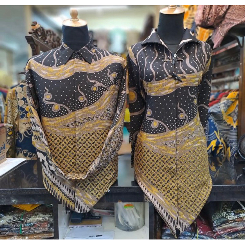 Batik couple doby solo premium / kemeja batik doby / tunik doby premium