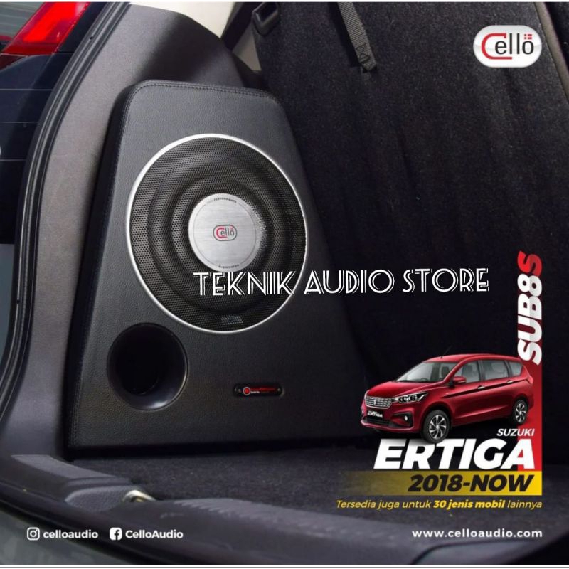 Subwoofer Pnp Box Sudut Cello 8inch W8S Ertiga XL7 2018now