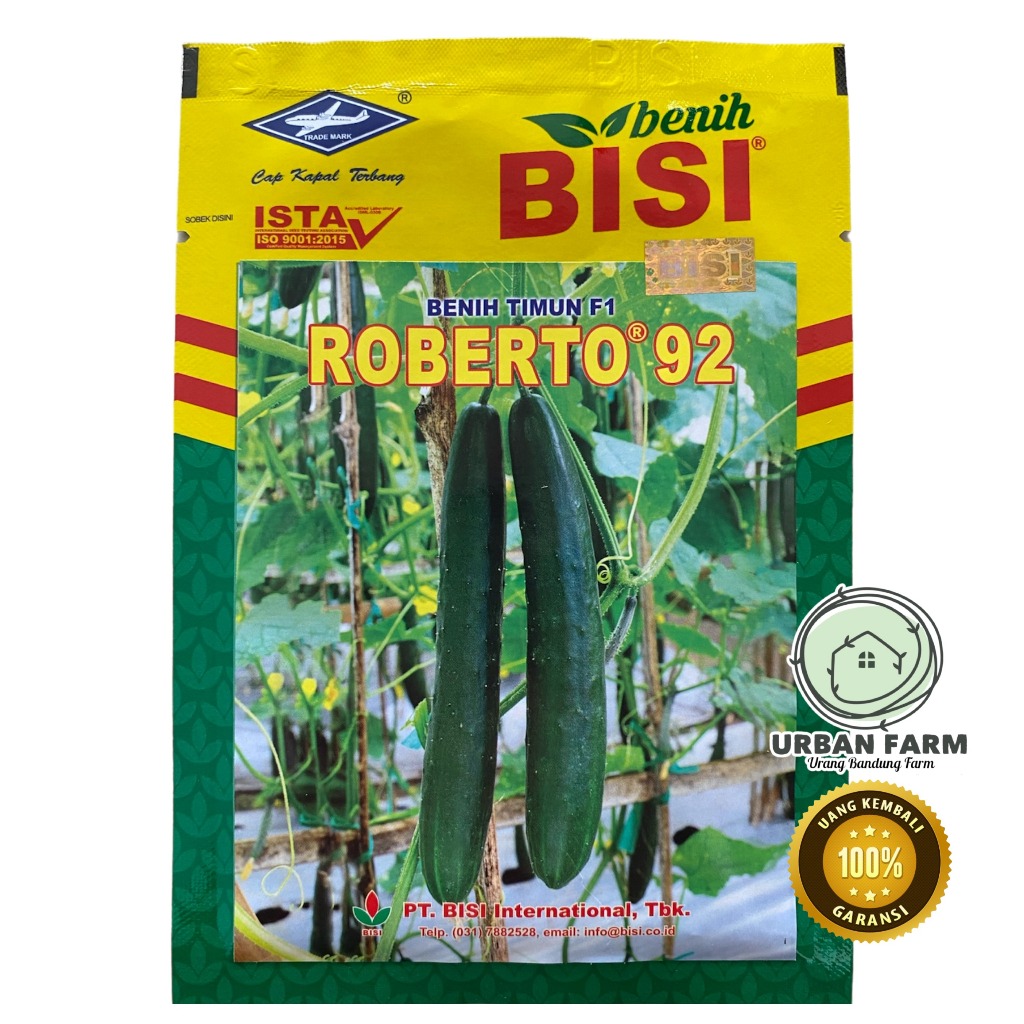 Benih Timun Jepang F1 ROBERTO 10gram - Cap Kapal Terbang - Timun Jepang