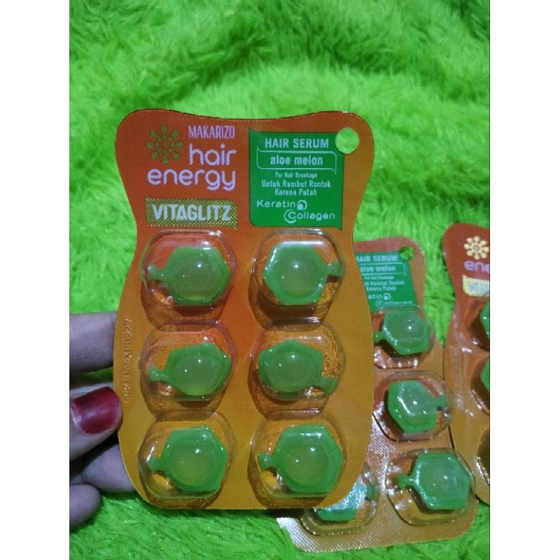 Makarizo VITAGLITZ Hair Keratin Serum ALOE MELON 6x1