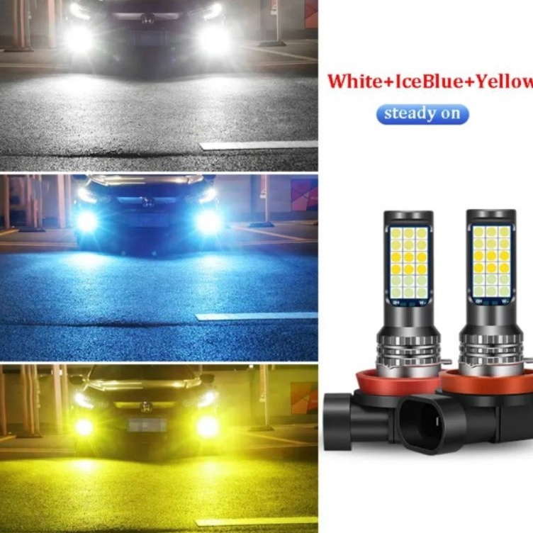 KODE P15U Foglamp Led Mobil Foglight Lampu Kabut Mobil H8 H9 H11 HB4 96 R324