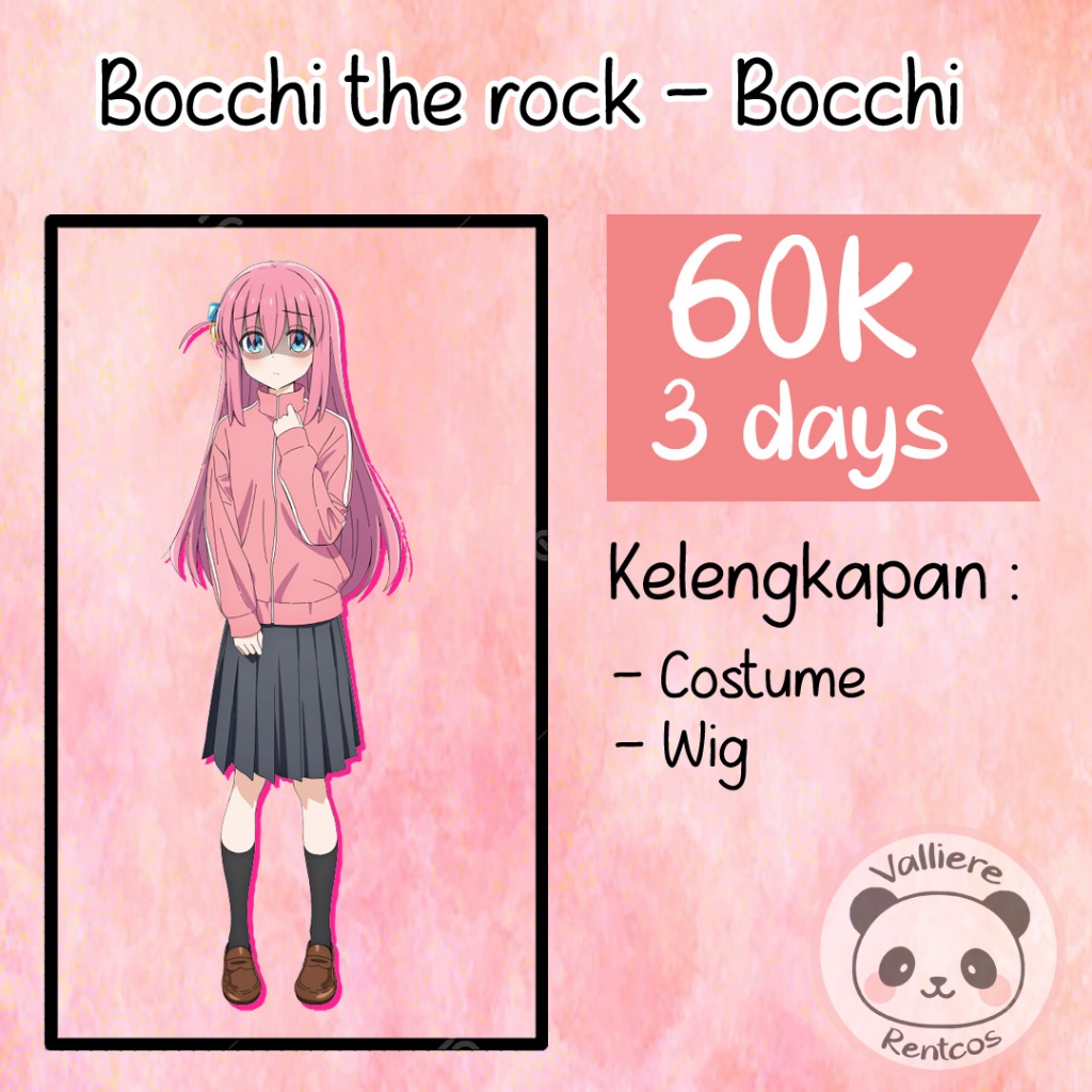 Rental kostum Bocchi the rock Bocchi