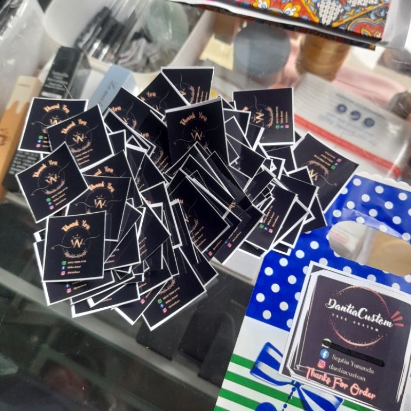 

stiker label produk