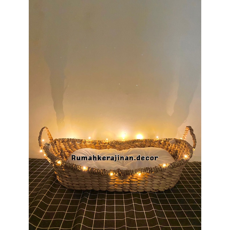 RKdecor Keranjang Bayi Encenggondok Timangan Aqiqah Tempat Tidur Bayi Properti Foto Bayi Aqiqoh