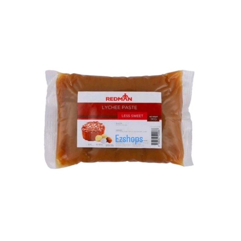 

Lychee Lotus Less Sweet Filling Mooncake Redman 1 kg Jastip