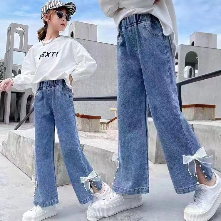 KODE R2J KULOT JEANS ANAK PEREMPUAN IMPORT BELAH BAWAH