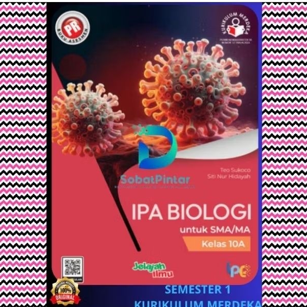 Buku lks pr interaktif IPA Biologi SMA Kelas X, 10 semester 1 Kurikulum Merdeka Tahun 2024 Intan Par