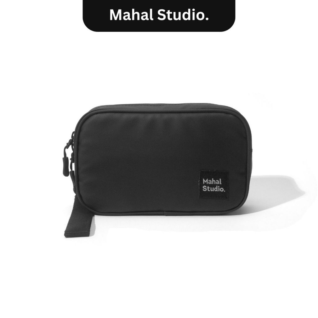 Mahal Studio BERLIN Hand Bag Tas Selempang Mini Pria 3in1 Slempang Dompet Waterproof Tahan Air Black