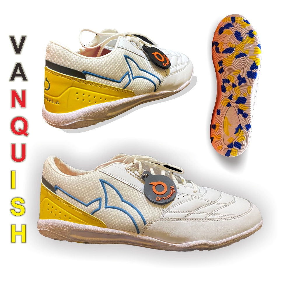 Super Laris  Sepatu Futsal Ortus Jogosala Vanquish Grade Binb Kw In White Free Kaos Kaki