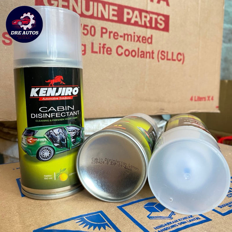 KENJIRO Cabin Disinfectant / Anti Bakteri Jamur Ruangan Kabin Mobil 150ml (LEMON / GREEN TEA)