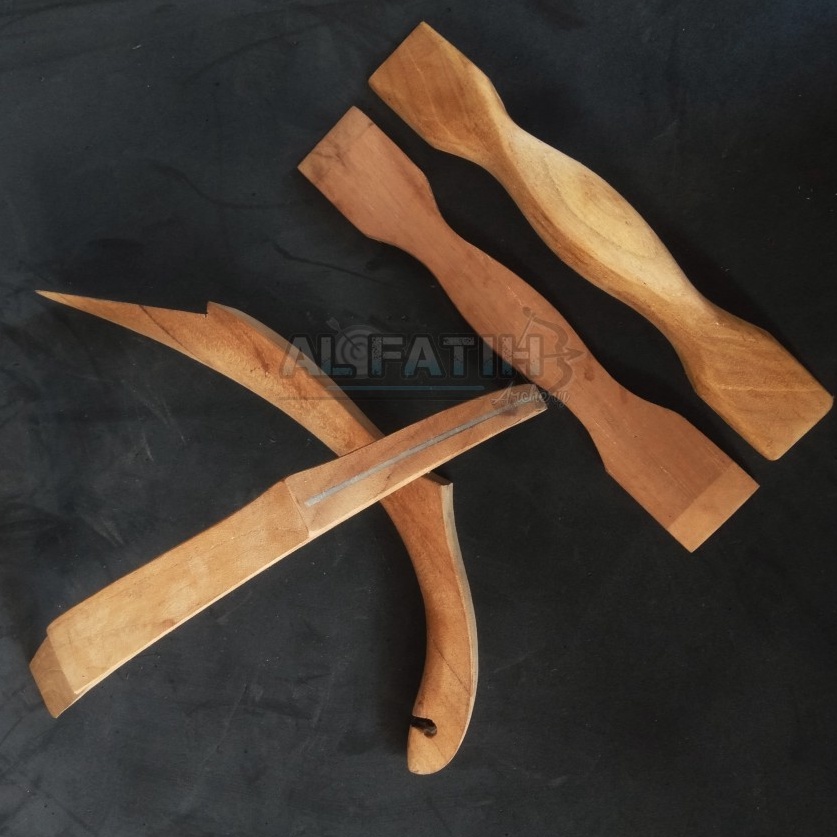 Dijamin Asli  Siyah INSERT Kayu Jati Untuk Busur Dewasa