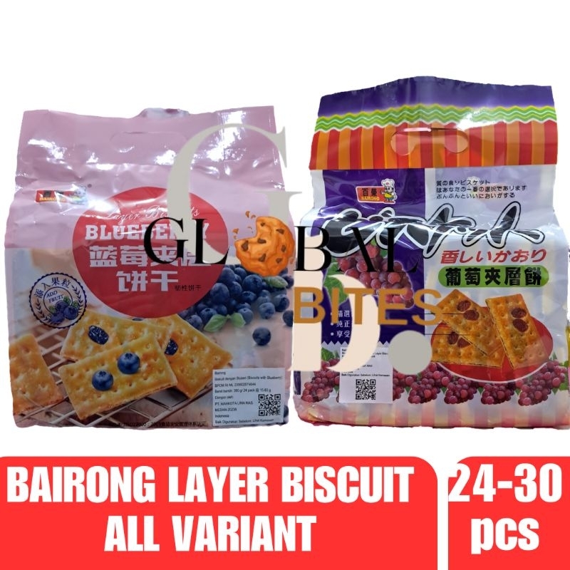 

Bairong Layer Bairong Lapis Grape Bluberry Biscuit