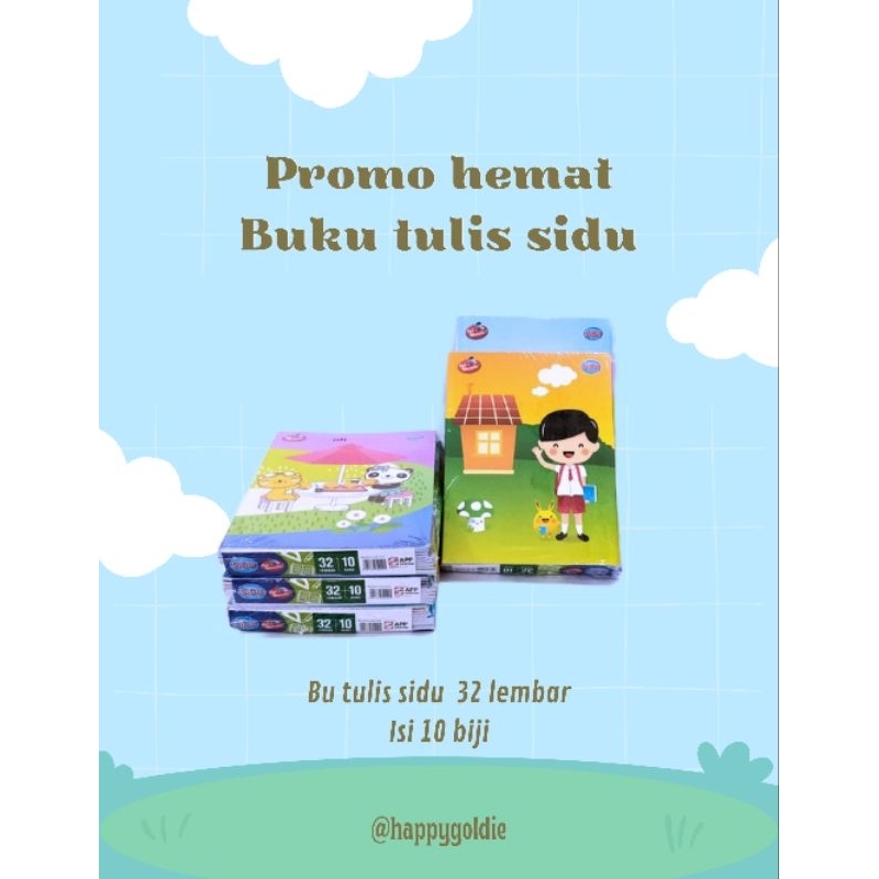

Buku Tulis Sidu 32 isi 10 pcs