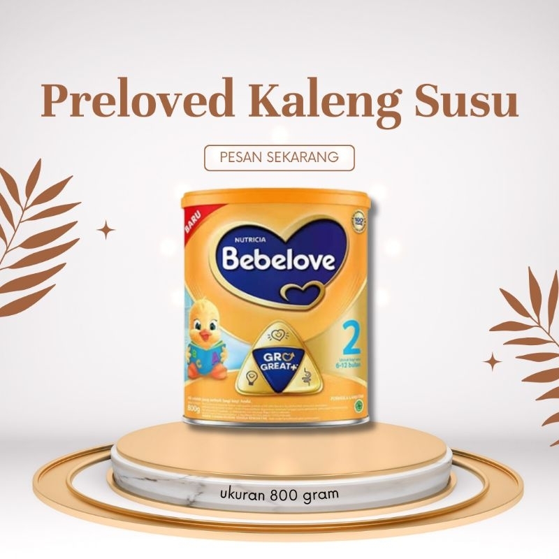 PRELOVED KALENG SUSU 800 GRAM BEBELOVE BEBELAC VIDORAN BEKAS PERMEN KISS BEKAS MURAH LAYAK PAKAI