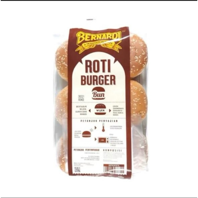 

Bernadi Roti Burger Wijen 6pcs