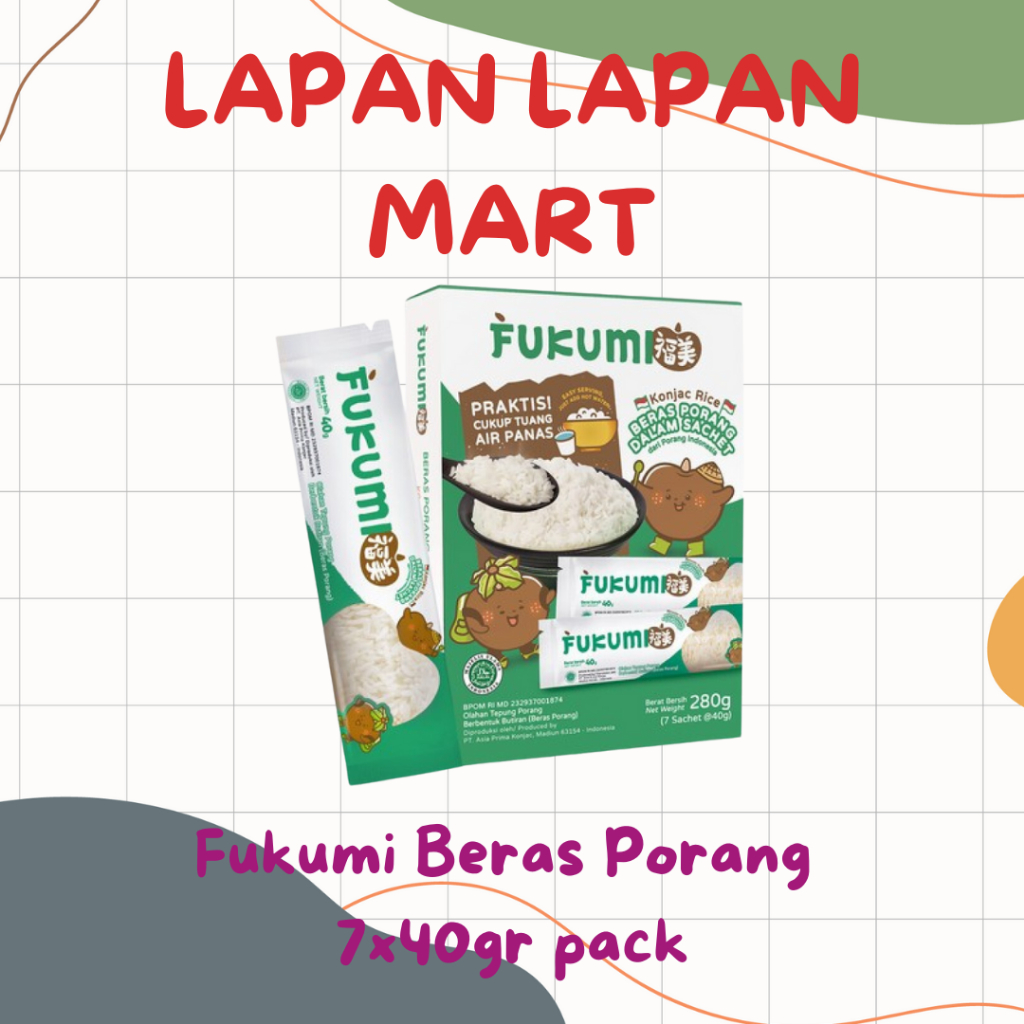 

Fukumi Beras Porang 7x40gr Pack