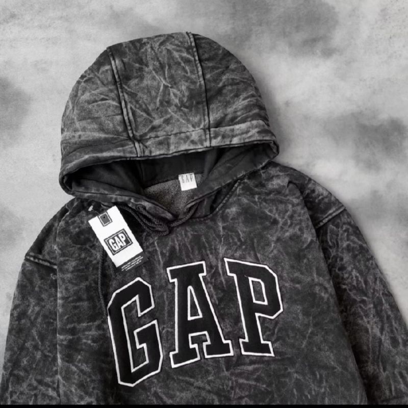 Jaket Hoodie Washed Acid Dyed