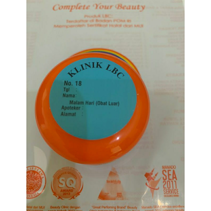 cream malam Lbc no 18