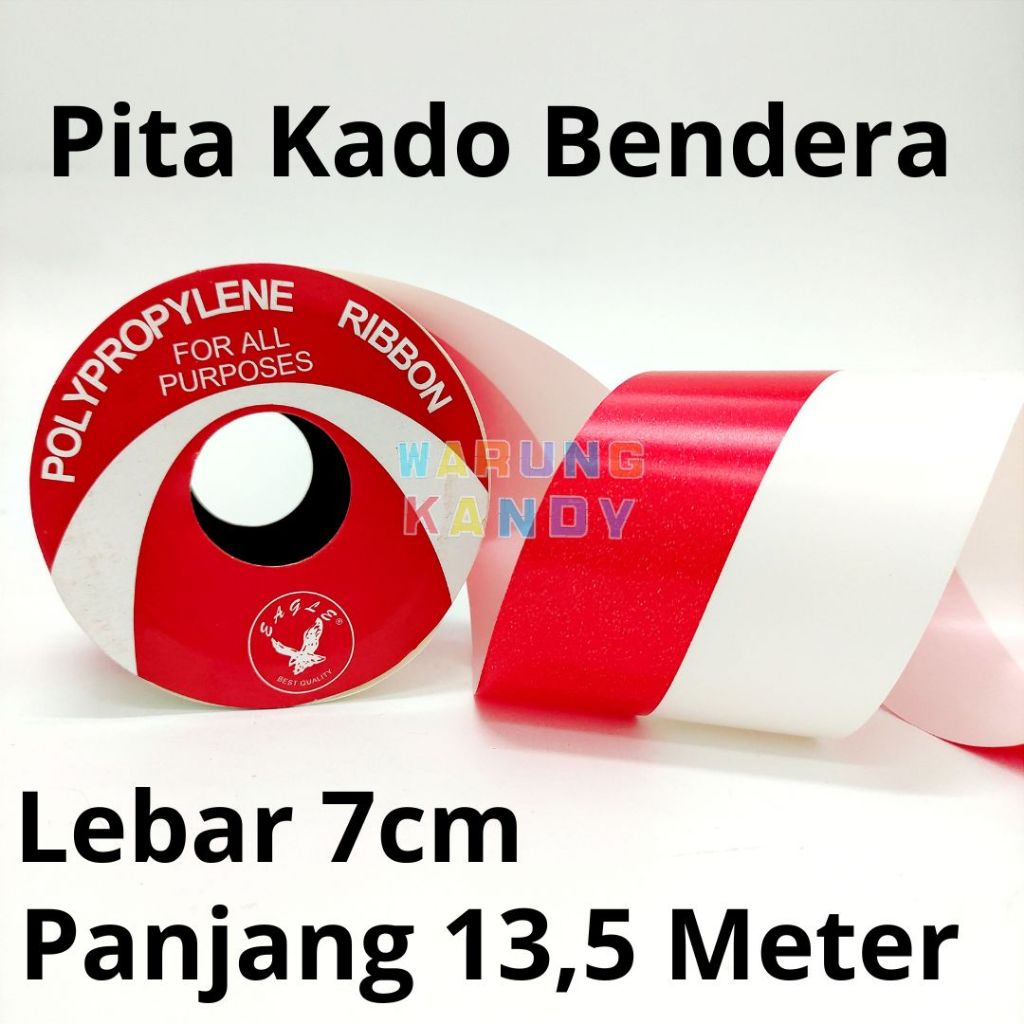 

Pita Kado Bendera Merah Putih 7cm 15yar