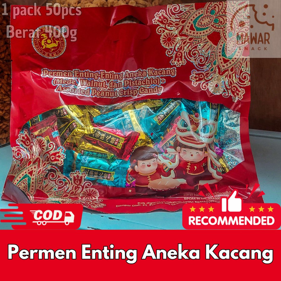 

permen enting aneka kacang isi 50pcs - permen kacang