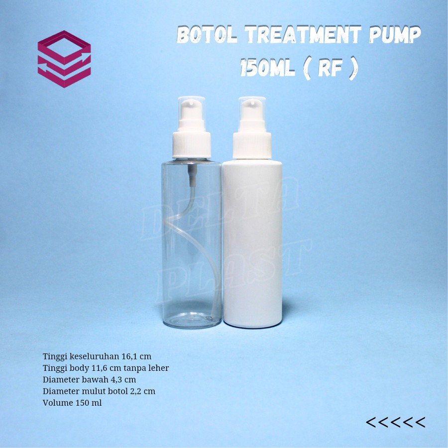 Botol pump treatment 150ml model RF / Botol pump 150ml / Treatment pump LC
