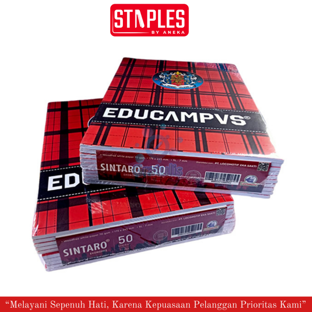Sintaro Buku Tulis Boxy 50 Lembar / Buku Tulis Boxy 70 Lembar / Buku Campus / Buku Tulis Panjang / B
