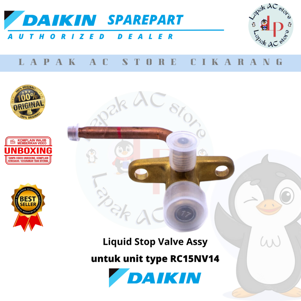 Stop Valve Liquid AC DAIKIN Thailand 1/2 PK RC15NV14