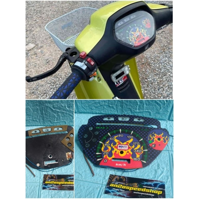 spedometer Supra x lama/supra fit old/Papan spidometer wave 100i/wave 110s POSH movic thailand