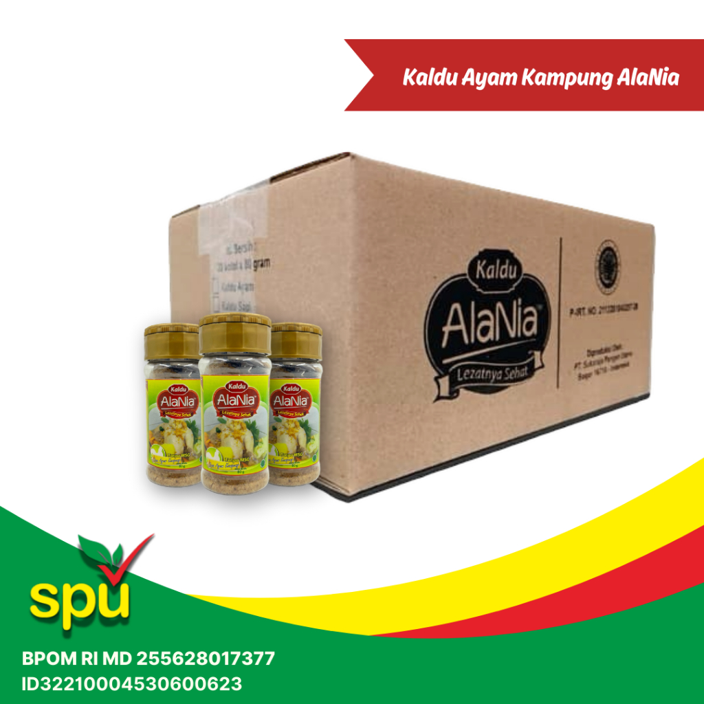 

Kaldu AlaNia Ayam Kampung Paket 1 Karton - Kaldu Sehat Non MSG