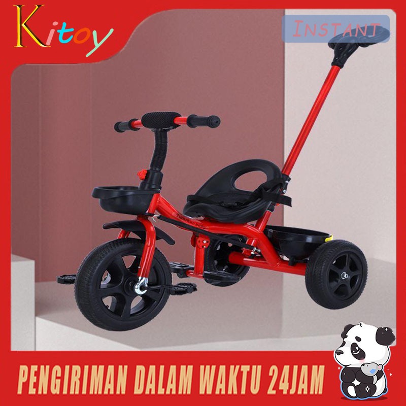 Sepeda roda tiga anak 2 tahun sepeda roda 3 bayi tricycle anak sepeda anak roda 3 stroller