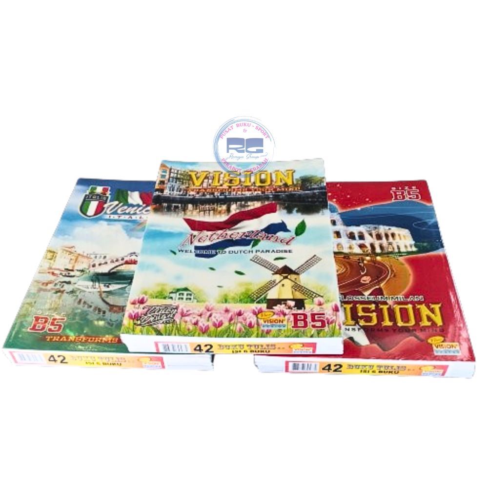 

BUKU TULIS VISION 42 LEMBAR / BUKU TULIS BOXY VISION 42 LEMBAR (PAK) BUKU TULIS ISI 6 BUKU / BUKU VISION 42 LEMBAR