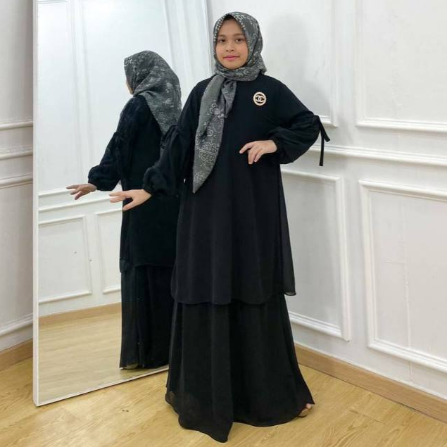 AISHWA GAMIS MALAYSIA DEWASA CERUTY BABYDOLL PREMIUM  - DRESS ANAK