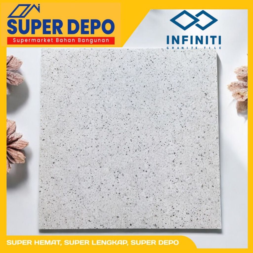 GRANITE INFINITI TERRAZZO TERRA WHITE MATT 60X60