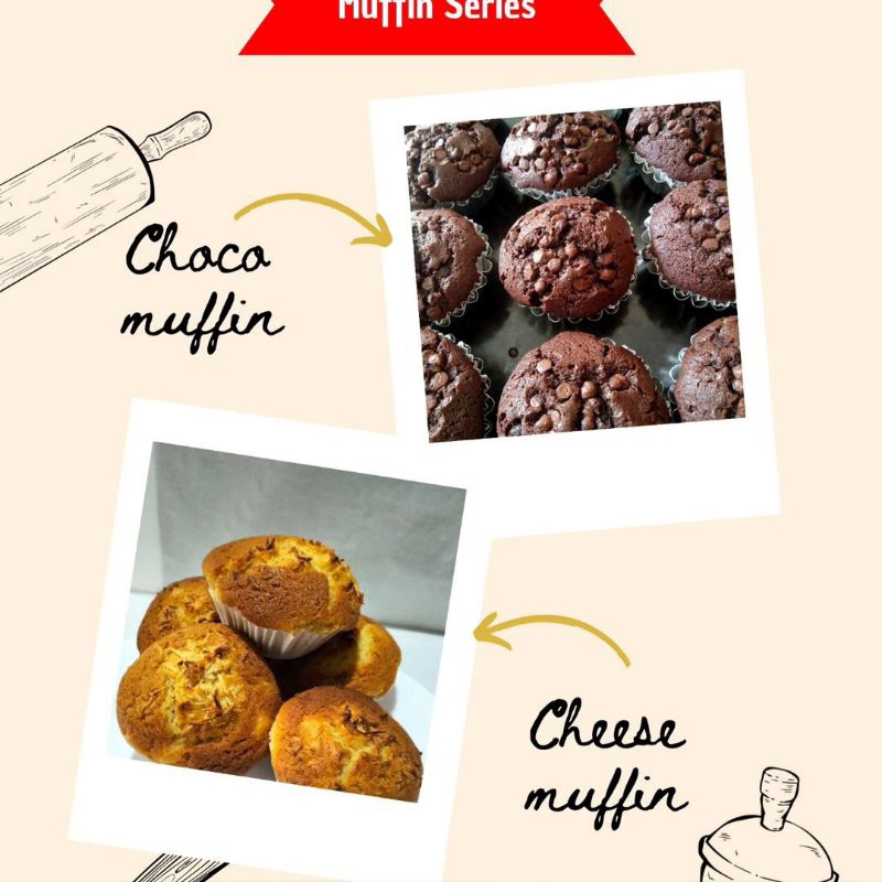 

muffin chocolaté/cheese[MIN 3 PCS,]