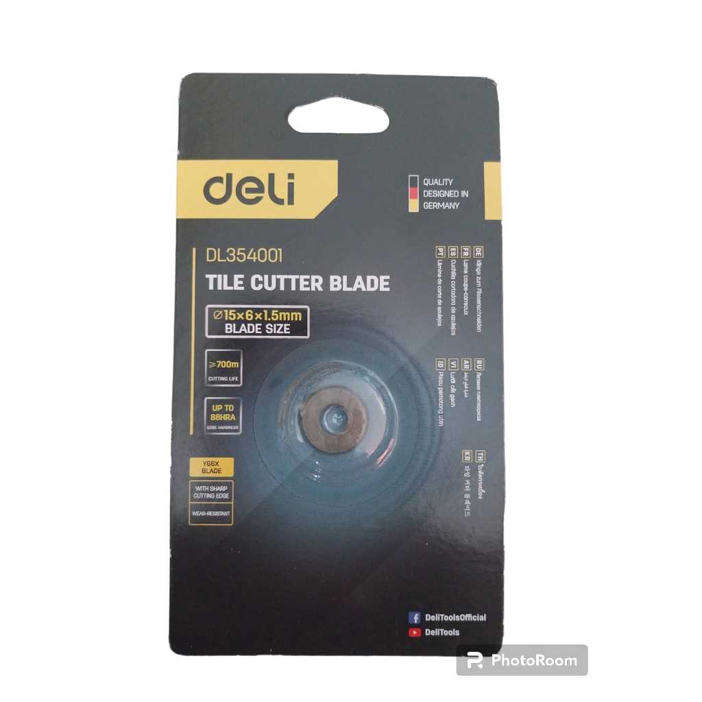 

gk Deli Mata Pisau Alat Potong Keramik / Deli Tile cutter blade EDL35400X