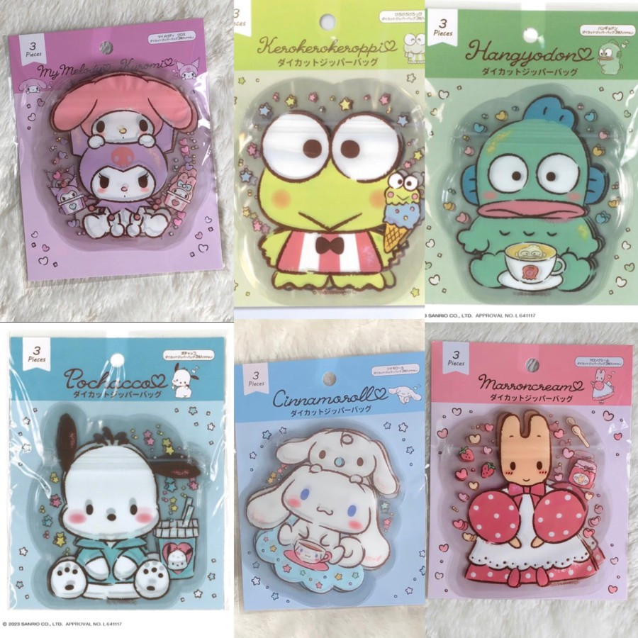 

Sanrio Character zipper bag die cut zipper bag zip lock