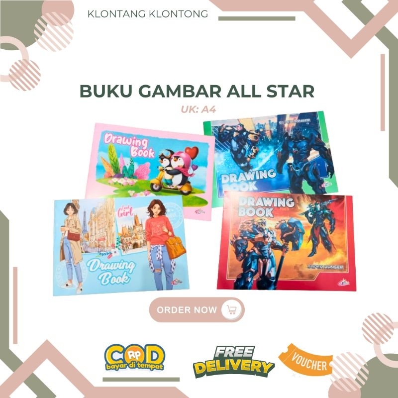 

Buku Gambar All Star A4 dan A3