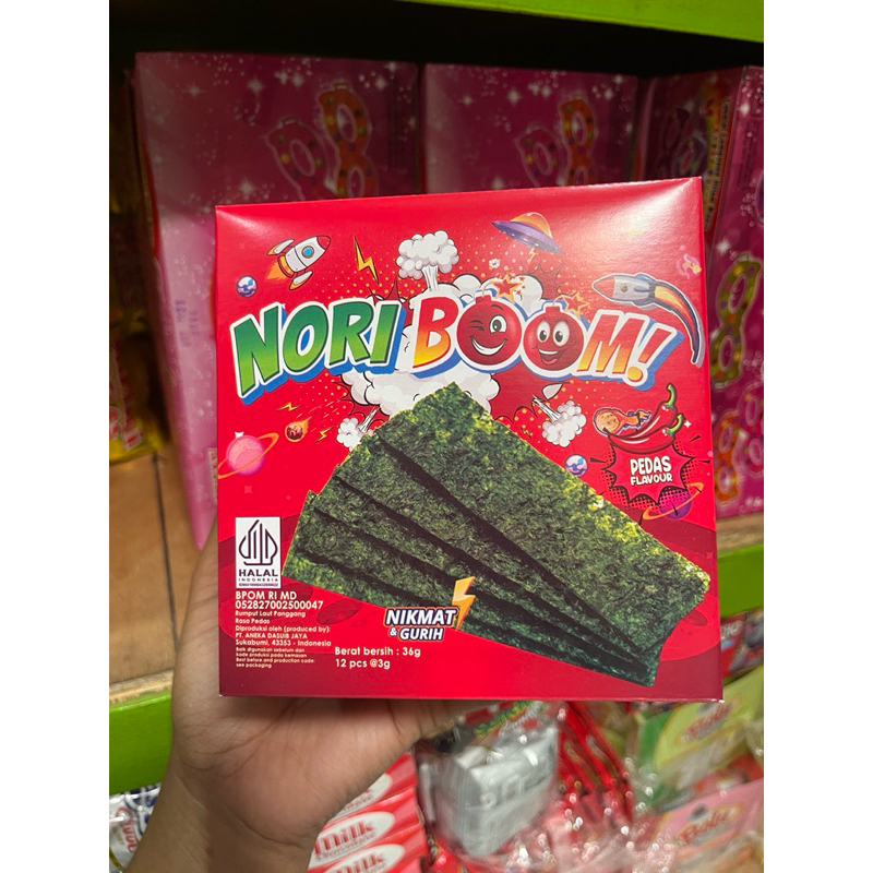 

Norii Boom rumput laut panggang sachet