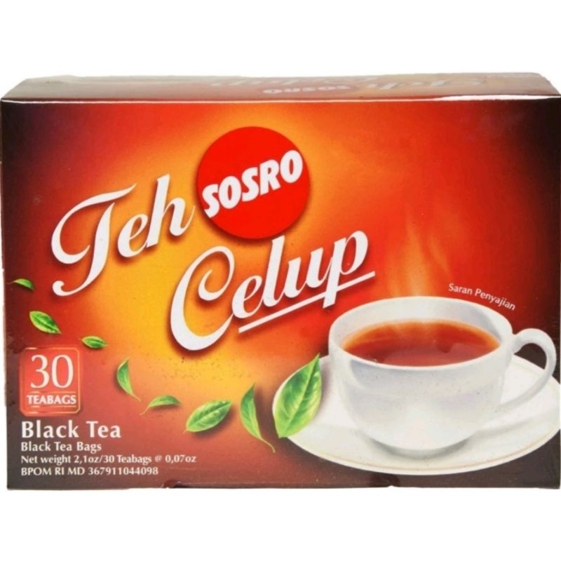 

TEH CELUP SOSRO 30 TEABAGS - TEH HITAM WANGI