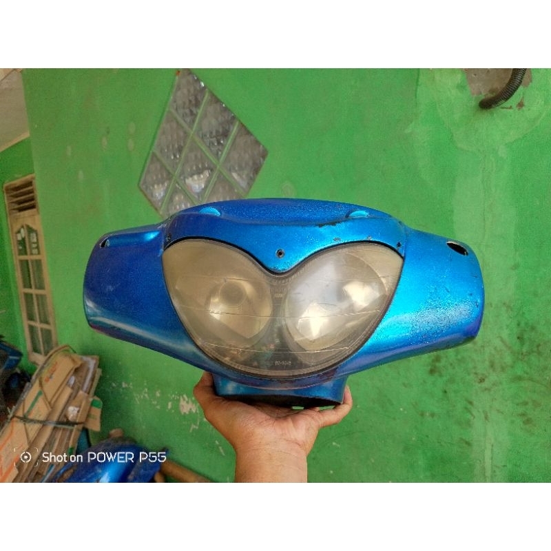 Headlamp+mika depan blkg+spedometer saklar kanan kiri Matic Kymco metica 125 tusbol original